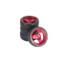 4PCS LDRC LD1801 LD1802 LD1803 LD1804 1/18 RC Car Upgraded Parts Drift Tires Metal Wheel Rims/Racing Tyres Vehicles Models Spare Accessories