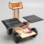 Ahşap Güneş Enerjili Ay Keşfi Rover Modeli Montaj Seti Kendin Yap Çocuklar İçin Bilim Deneyi Eğitim Bulmaca Oyuncak Öğrenci Teknolojisi Küçük Üretim