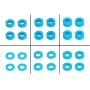24PCS M3 Aluminum Alloy Flat Gasket Set for Tamiya 53539 TT02 TT01 XV01 XV02 RC Car Parts