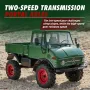 FMS FCX24 RTR Mercedes for Benz 421 Unimog 1/24 2.4G 4WD RC Car Rock Crawler Two Speed Portal Axles Off-Road Climbing Truck LED Light Full Proportional Vehicles Models Toys