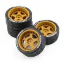 4PCS Drift Rally RC Tires Wheels 12mm Hex for Wltoys 124019 HPI KYOSHO TAMIYA TT02 XV01 1/10 Car Vehicles Model Parts