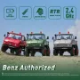 FMS FCX24 RTR Mercedes for Benz 421 Unimog 1/24 2.4G 4WD RC Car Rock Crawler Two Speed Portal Axles Off-Road Climbing Truck LED Light Full Proportional Vehicles Models Toys