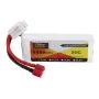 ZOP Power 7.4V 2200mAh 35C 2S Lipo-batteri T-kontakt för Wltoys 124019 144001 10428 10428A/B/C/A2/B2/C2 K949 RC-bil