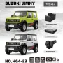 HG HG4-53 TRASPED 1/16 2.4G 3WD RC Car for SUZUKI JIMNY Rock Crawler LED Light Simulated Sound Off-Road Climbing Truck RTR Full Proportional Models Toys