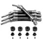 Upgraded Metal Front Rear CVD Drive Shaft w/ Hex Adapter for SLASH 4x4 Huan QI 727 1/10 RC Cars Vehicles Models Parts