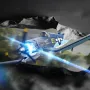 Eachine F4U CORSAIR VMF-217 2.4G 4CH Brushless 500mm Wingspan 6-axis Gyro One Key Take off Aerobatic EPP Warbird Glider RC Airplane BNF/RTF for Beginner