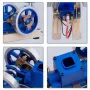 STARPOWER Mini Four Stroke Gasoline Engine Internal Combustion Engine Model with Wooden Base Physics Experiment Science Discovery Production Invention Gift Collection Toys