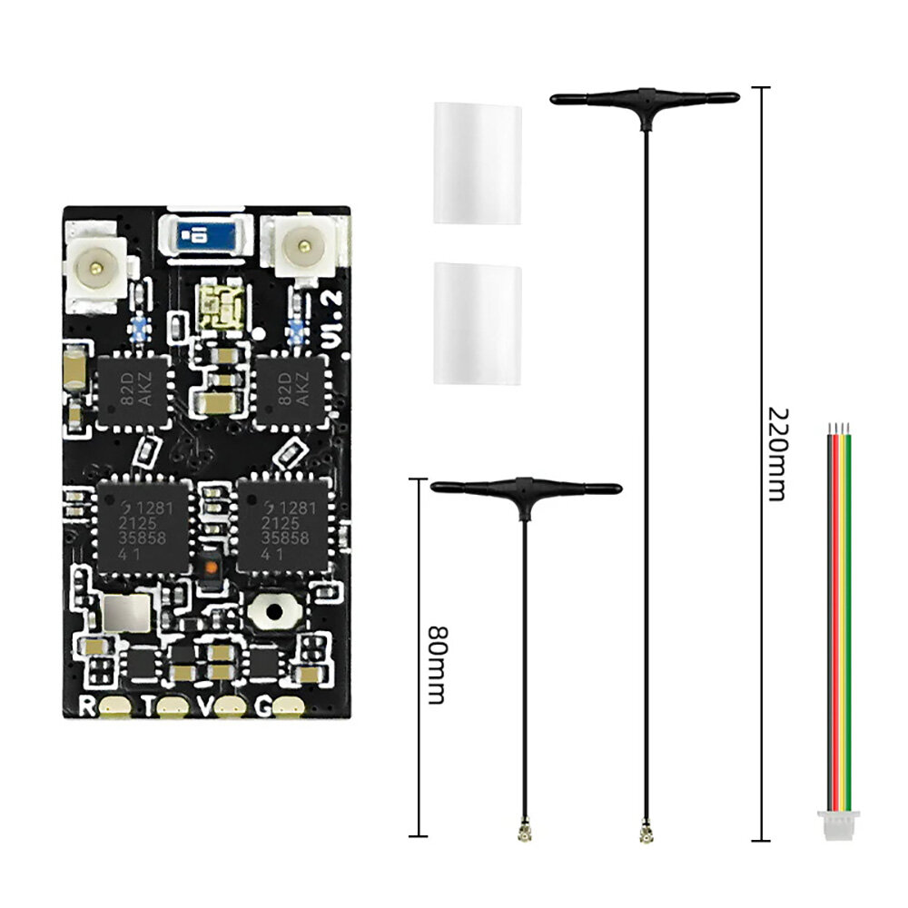 2.4GHz Dual RX & 80mm + 220mm