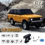LDRC 18401 RTR 1/18 2.4G 4WD RC Car for Land Range Rover Rock Crawler Off-Road Climbing Truck LED Light Full Proportional Vehicles Models Hard Bridge Axle Toys