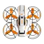 A21 PRO Mechanical Armor Style WiFi FPV with Dual Camera 180° Electrically Adjustable Optical Flow Hover Brushless Circle Fully Enclosed Protection Kids Gifts 2.4G 4CH 6-Axis Remote Control RC Toys Drone Quadcopter RTF
