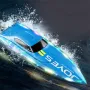 4DRC S7 RTR 2.4G RC Boat Waterproof Speedboat LED Light High Speed Remote Control Ship Dual Motors Vehicles Models Toys