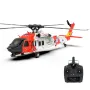 Eachine E200 EXP 2.4G 6CH 6-Axis Gyro Optical Flow Localization Dual Brushless Motor 1:47 Scale Flybarless MH-60 Coasts Guard Resure RC Helicopter