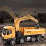 HUINA 1538 1/14 2.4G 26CH Semi-alloy RC Car Grabbing Wood Dump Truck 3-in-1 Vehicle Model RTR