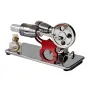 LL-015 γ-Type Mirror-Reflective Thermal Hot Air Stirling Engine Generator Model with LED Bulb Science Discovery Education STEM Toy
