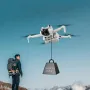 BRDRC Light Sensitive Long Distance Thrower Photosensitive Control Airdrop Air Dropping System Remote Transport Gift Sea Fishing Delivery Device for DJI MINI 4 PRO RC Drone