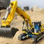 MOULD KING 13112 Technical Motorised Car Building Block RC Tracked Crawler Excavator Brick Assembly Kit APP 2.4G Remote Control 1830+PCS Excellent STEAM Science Education Discovery Toys Children Gifts