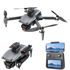 LYZRC L600-1 PRO GPS 5G WiFi FPV with 4.5inch LCD Screen Controller 4K HD Dual Camera Servo Gimbal 360° Obstacle Avoidance Brushless Foldable RC Drone Quadcopter RTF