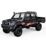 UDIRC UCX1801 PRO RTR 1/18 2.4G 4WD Brushless FOC RC Car for TOYOTA Land Cruiser LC79 Rock Crawler Tank Turn Off-Road Climbing Truck LED Light Two Speed Reverse Gearbox Mechanical Shift Oil Filled Shocks Mirco Vehicles Models Toys