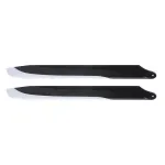 1pair PUDU 350mm Carbon Fiber Main Rotor Blade Propeller For RC Helicopter