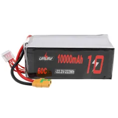URUAV 22.2V 10000mAh 60C 6S LiPo Pil XT90 Fiş RC Drone için