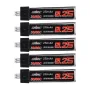 10 peças URUAV 3,7 V 250 mAh 30 °C/60 °C 1S Bateria Lipo PH2.0 para Blade Nano QX CPX Tiny Whoop TINY6 6X