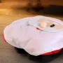 D020 2.4G RC Car Santa Claus Merry Christmas Electric Remote Control One Key Inflatable Sound Music 360° Turning Rechargeable Vehicles Models Toys
