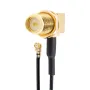 RadioMaster GX12 DIY 90 Degree RP-SMA Adapter Cable Compatible with GX12 Dual-Band Gemini-X Radio Transmitter