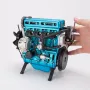 TECHING DM111 Metal Turbocharged 4 Cylinder Engine DIY Assembly Kit Excellent STEAM Science Education Discovery Toys Children Gifts