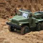 WPL B36-3 Ural 1/16 2.4G 6WD RTR Rc Car Military Truck With Trailer Rock Crawler Vehicle Models Toy Proportional Control