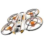 A21 PRO Mechanical Armor Style WiFi FPV with Dual Camera 180° Electrically Adjustable Optical Flow Hover Brushless Circle Fully Enclosed Protection Kids Gifts 2.4G 4CH 6-Axis Remote Control RC Toys Drone Quadcopter RTF