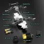 [EU/US Direct]JIUSI MT14R RTR 1/14 2.4G 4WD 80km/h Brushless RC Car 3S High Speed Off-road Truck Remote Control Racing Car Vehicles Models Metal Chassis Differential CVD Drive Shaft Rocket Motor Oil Filled Shocks Toys
