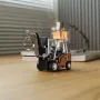 TRASPED HG-4-243 RTR 1/64 2.4G Mini RC Car Alloy Forklift Support App Remote Controlled LED Light Sound Engineering Vehicle Desktop Toys Model Collection Gift For Boys