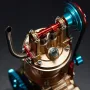TECHING DM117 All-metal Mini Single-cylinder Engine Model High Challenge Assembled Kit DIY Excellent STEM Toys Scientific Exploration Discovery