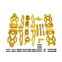 Upgraded Metal Accessories Front And Rear Upper And Lower Swing Arms Steering Cup Rear Axle Cup For SCY 1/16 16101 JJRC Q130A Q130B Q141 RC Car Parts