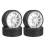 4PCS Racing Road Tire Spare Parts for ARRMA 1/7 Firebird FELONY Mustang GT Flat Race RC Car Vehicle Models Accessories Parts