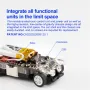 Turbo Racing RTR 1/76 2.4G RWD Drift RC Car for BMW Licensed Mini Cooper F56 3 Door Hatch Sports Racing LED Lights Full Proportional Vehicles Model Kids Children Toys