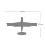 E0717 1030mm Wingspan Fixed Wing RC Airplane Aircraft KIT/PNP Trainer Beginner