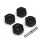 4PCS Upgraded Metal Parts Hexagonal Adapter for 1/14 ZD Racing MT16 Rlaarlo JIUSI MT14R PT14R RC Cars Vehicles Models Spare Accessories