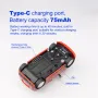 Turbo Racing RTR 1/76 2.4G RWD Drift RC Car for BMW Licensed Mini Cooper F56 3 Door Hatch Sports Racing LED Lights Full Proportional Vehicles Model Kids Children Toys
