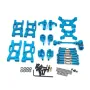Metal Upgrades Parts for Wltoys 144001 144002 144010 124016 124017 124019 1/14 1/12 AM X12 RC Car Swing Arm Steering Block Link Rod Kit