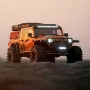 CROSSSRC EMO X4 1/8 2.4G 4WD 50 km/u RC-auto Rock Crawler Big Leopard Off-Road Klimwagen LED-licht Pick-up Reddingsvoertuigen Modellen Speelgoed Voor Achter Geblokkeerd Differentieel
