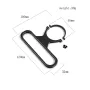 Aluminum Remote Controller Carrying Handle for DUMBORC X6 Transmitter RC Car Boat Tank Accessories