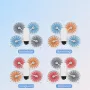BRDRC 4022F Lightweight Colorful Propeller Props Blades Accessories for DJI FLIP RC Drone Quadcopter