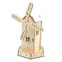 Solar Power Windmill Wooden DIY Model Kits Educational Scientific Experiments Early Education Toys Assembled Small House for Children