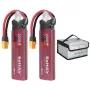 [Diretto UE/USA] ISDT BattAir 2a generazione 7,4 V 2200 mAh 50 C 2S Batteria LiPo intelligente con controllo wireless tramite APP, spina XT60 per droni RC e aeroplani