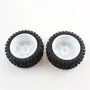 2PCS Wltoys 124007 1/12 RC Car Spare Rear Tires Wheels Rims Glued 2486 Vehicles Models Parts Accessories