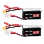 2Pcs URUAV 11.1V 550mAh 70C 3S Lipo Battery JST/XT30 Plug for Eachine Lizard95 FPV Racer Drone