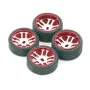 1/28 Metal Wheel Hub Two Narrow and Two Widen Tires RC Car Vehicle For Wltoys 284131 Models Parts