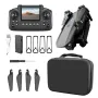 YLR/C E88 / E88D WiFi FPV with LCD Screen Controller HD Dual Camera Lighting Arms Optical Flow Positioning Colorful LED Light Foldable RC Drone Quadcopter RTF