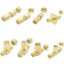 20PCS SMA Connector Type SMA Adapter 90 Degree SMA Connector SMA to RP SMA Plug SMA Coupler for FPV Antennas